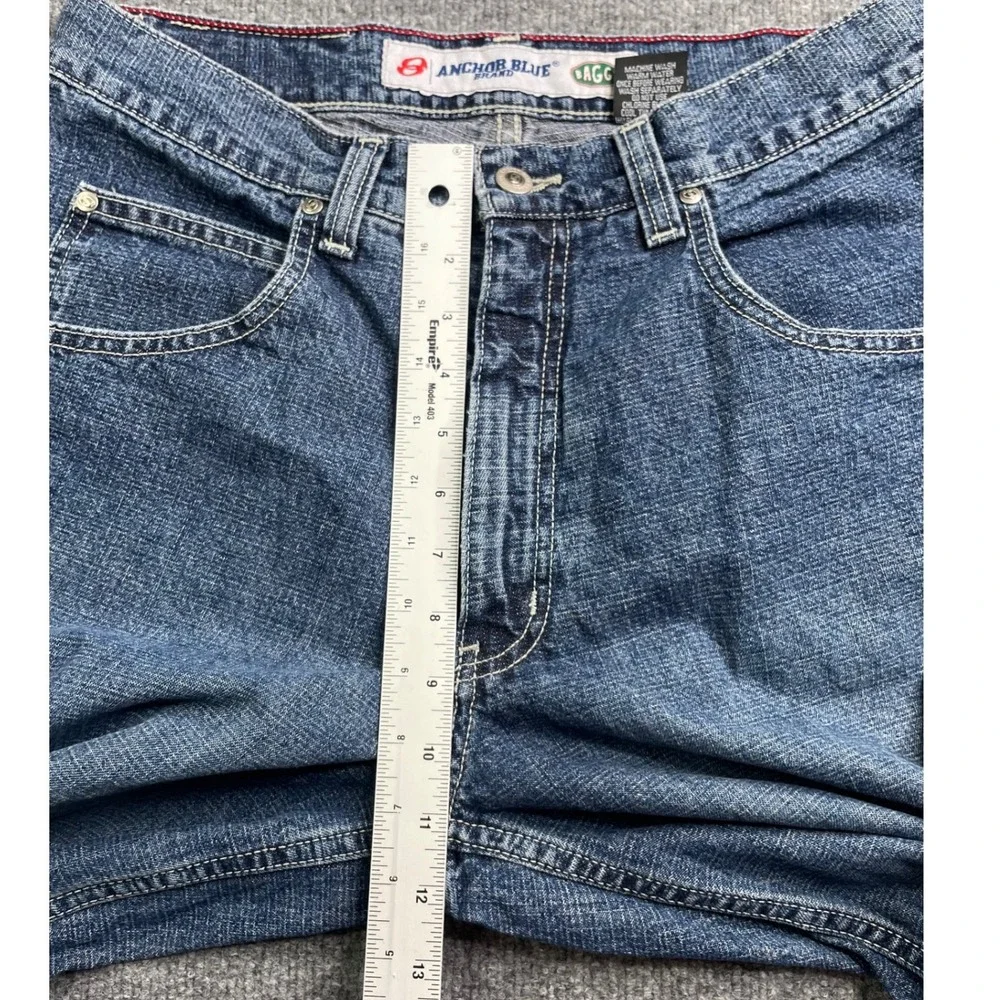 Anchor Blue Baggy Jeans‎ Mens 36x34 Blue Vintage 90s Relaxed Fit Denim